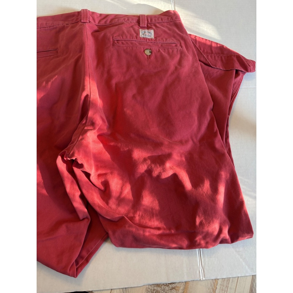 Polo Ralph Lauren Mens Salinger Chino Pants Red Straight Fit Cotton Twill 34x32 - Picture 7 of 9